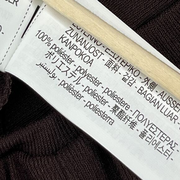 ZARA Skirt L Pleated Asymmetric Hem Elastic Waist Midi Swing Lined Brown - Picture 9 of 12